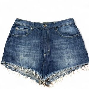 Garage Cut Off Dark Wash High Rise Denim Shorts Womens Juniors Size 7